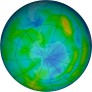 Antarctic ozone map for 2024-05-17